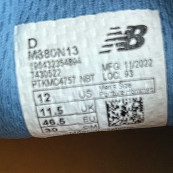 New Balance Men's Fresh Foam X 880v13 Running Shoes Blue - Picture 8 of 8